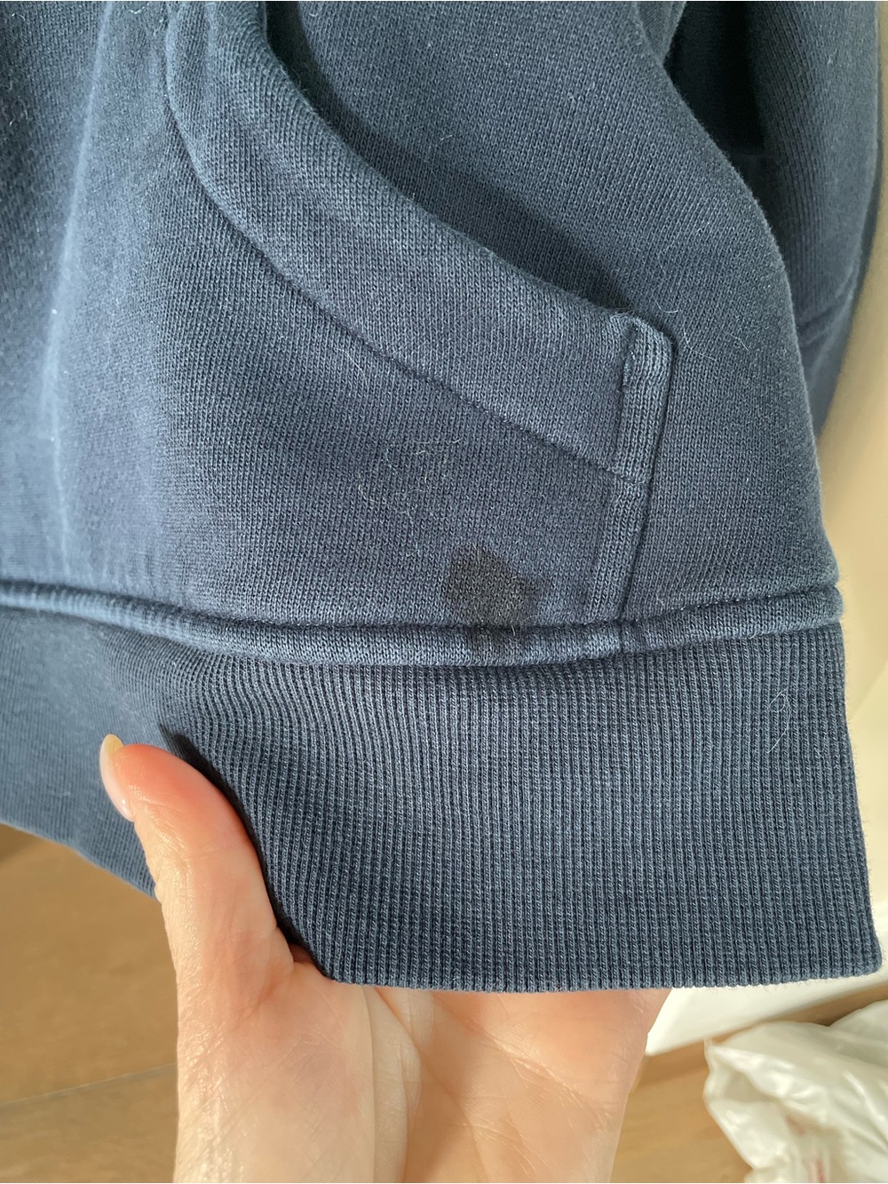 Lululemon Oversized Scuba Half-Zip Hoodie, Navy, XS/S - Picture 4 of 7
